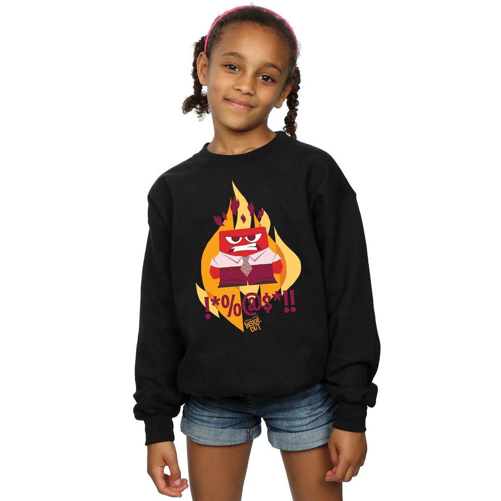 Disney Mädchen Inside Out Fired Up Sweatshirt