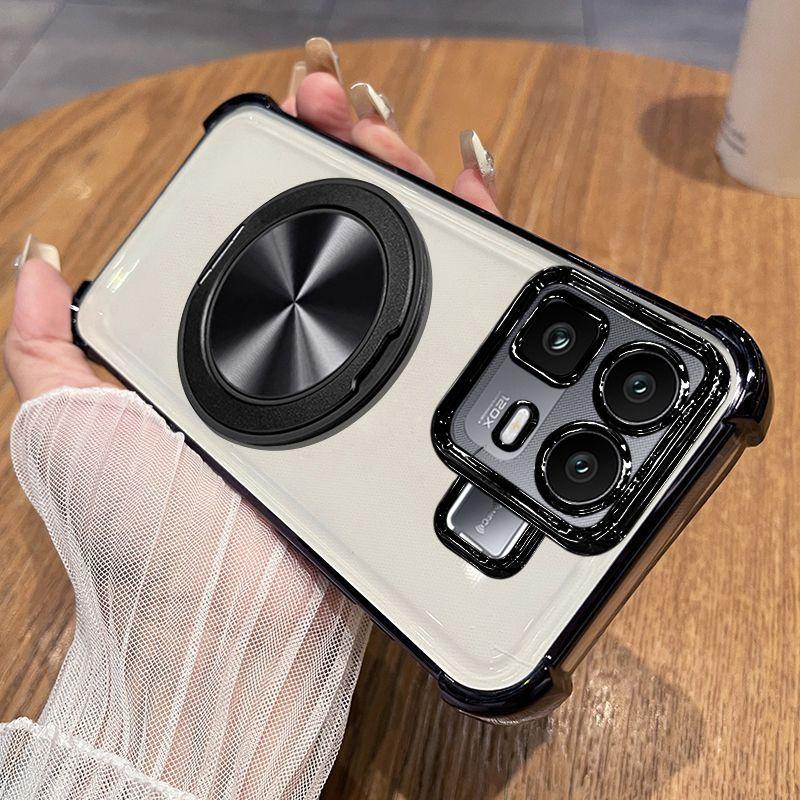 For Infinix Note 60 Pro Case Luxury Plating Clear Four-corner Bracket Protection Cover For Infinix Note 60 60Pro Shell Bumper