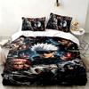 Jujutsu Kaisen 3pc Set Perfect for Bedroom Use Comfortable Bedding Set Includes a Duvet Cover and Two Pillowcases Ideal Birthday or Christmas Gift