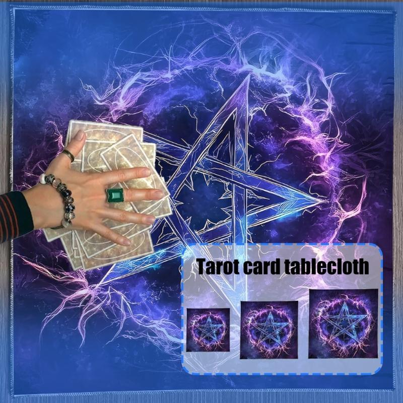 Divinations Tablecloth Star Symbol Astrology Tarots Card Tablecloth Altars Cloth Divinations Board Game Accessory