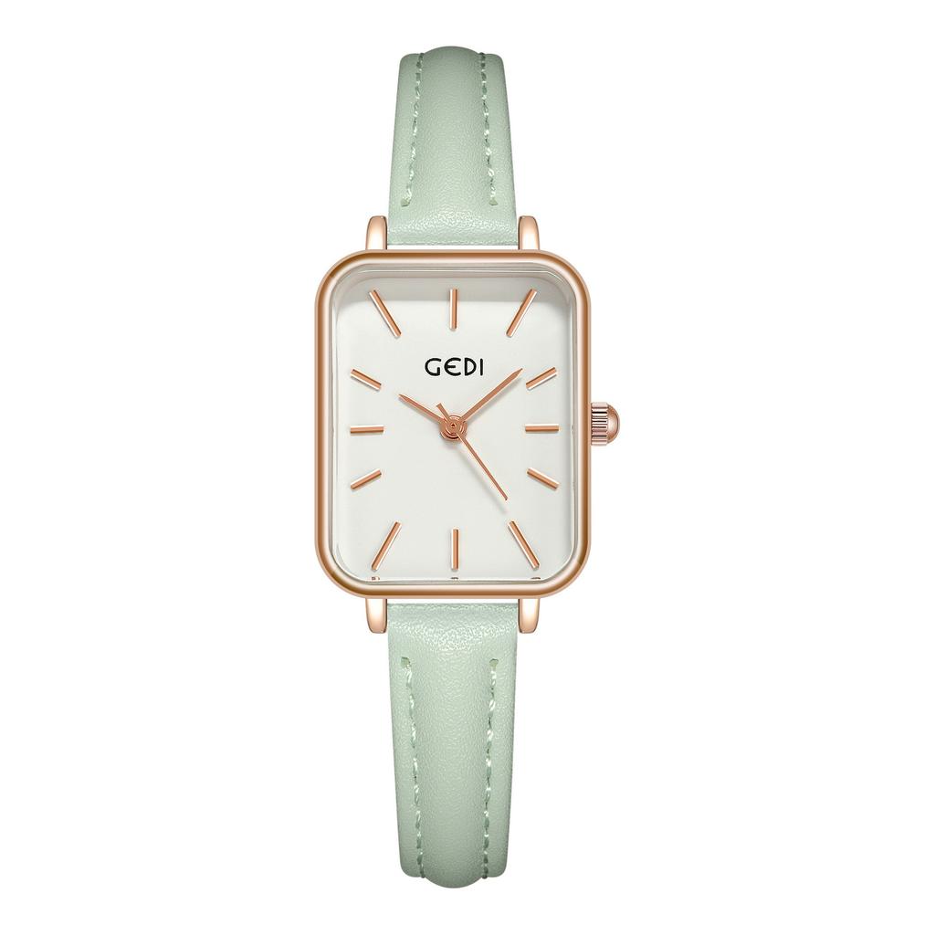 Student Korean Simple Women'S Watch Square Quartz Watch Women'S Niche Premium Belt Watch