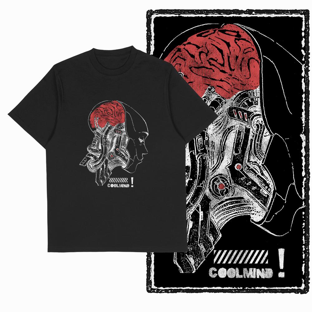 Coolmind X0068 Silent Rebellion Deaf To You Graphic Tee Cotton Exclusive Men Tshirt Streetwear T Shirt for Men Tee Shirt