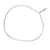Whistle Pedant Necklace Reduce Anxiety Deep Breathing Stainless Steel Stress Relief Necklace Silver
