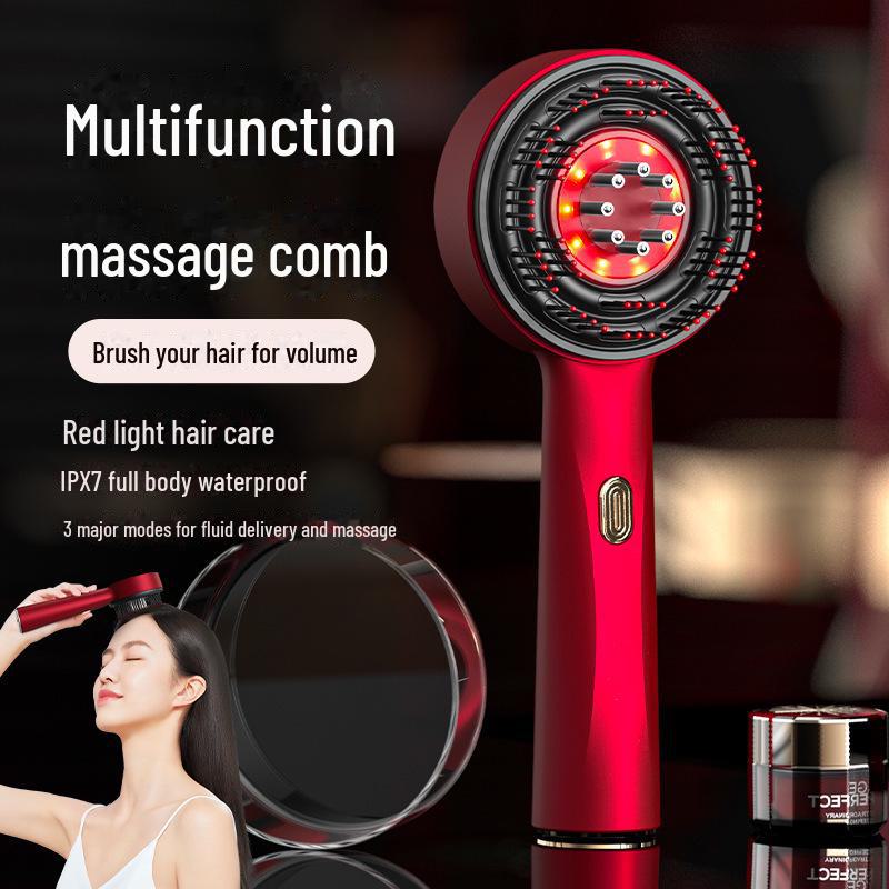 "Hair Care Comb Set: Scalp Medicine Applicator, Bianstone Comb, Red Light Massager, Hair Growth Tool."