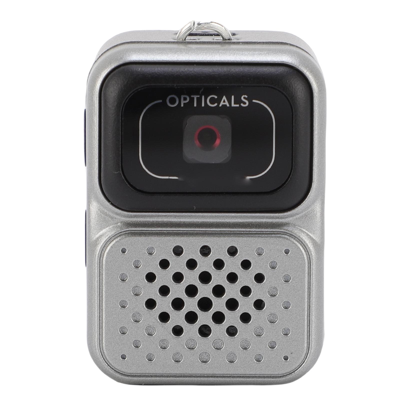 

Tiny Digital Camera 1080P FHD 2MP Retro Thumb Sized Camera Keychain with 128GB Storage Card 0.96 Inch Screen сірий