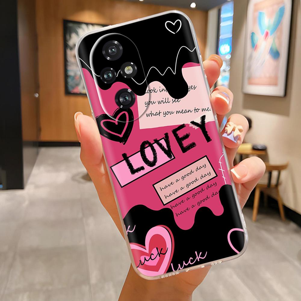 For Honor 200 Pro Phone Case Cute Panda Soft Silicone Shell For Honor 200 Lite honor200 Case Fashion Clear TPU Back Cover Coque