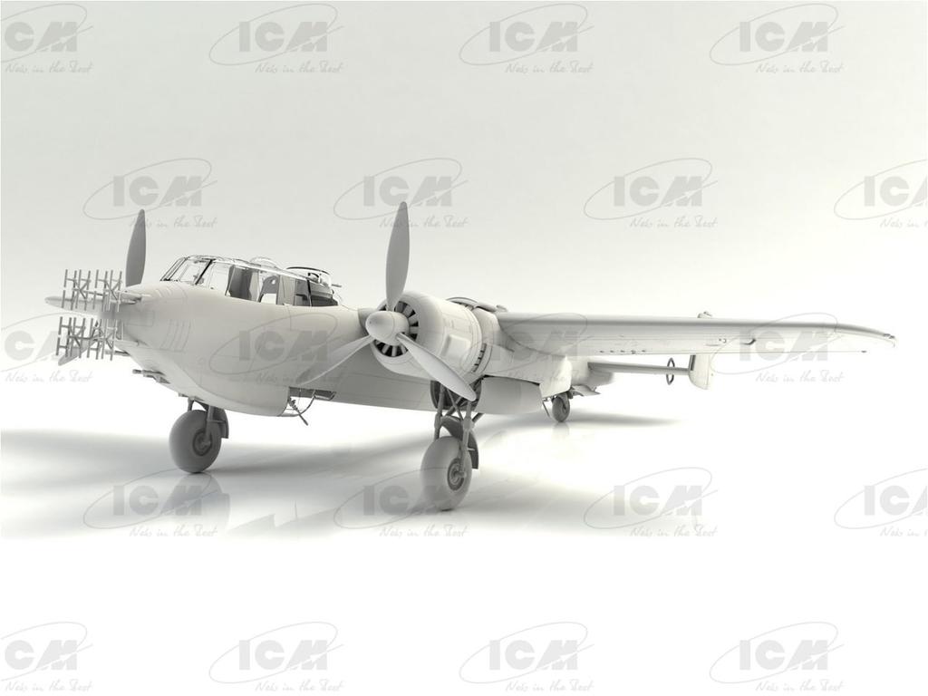 ICM Scale German Air Force Dornier Night Fighter Plastic Model Kit 48272 1/48 Do217J-1/2