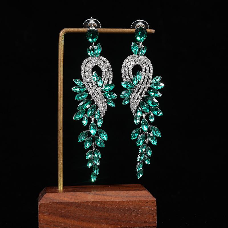 A Pair Of Exaggerated Retro Earrings, Multi-Color Optional Phoenix Pattern, New Earrings.