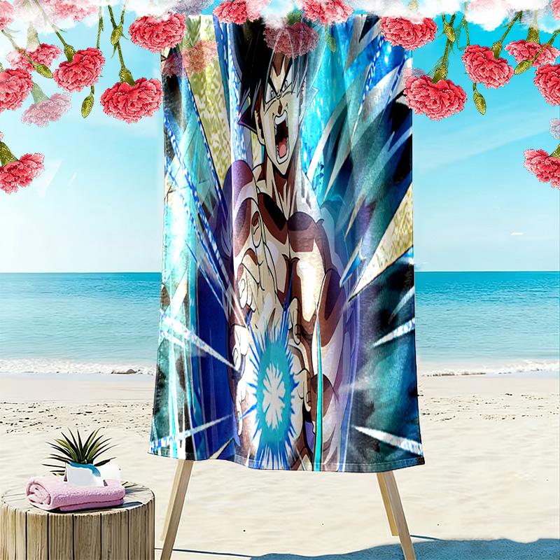Electric Dragon Warrior Beach Towel Soft Beach Towel for Vacation Photos Swim Seaside Quickdrying Swim Towel Beach Towel Printing Comfort