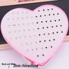 Women's Heart Stud Earrings Set in Acrylic Resin - Boxed Jewelry Accessory