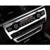 2Pc/Set Stainless Steel Center Radio Panel Trim Cover For BMW X5 E70 E71 08-13