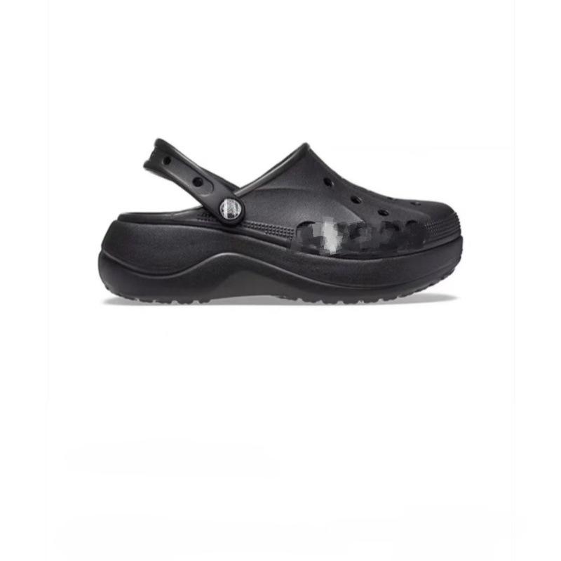 

Сандалии Cross Cloud с толстой подошвой: Женская летняя нескользящая пляжная обувь Size 37-38 (Foot Length 23.5CM) чёрный