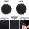 Afro Puff Drawstring Ponytail for Black Women Short Kinky Curly Afro Ponytail Synthetic Hair Puffs Afro Bun Ponytail
