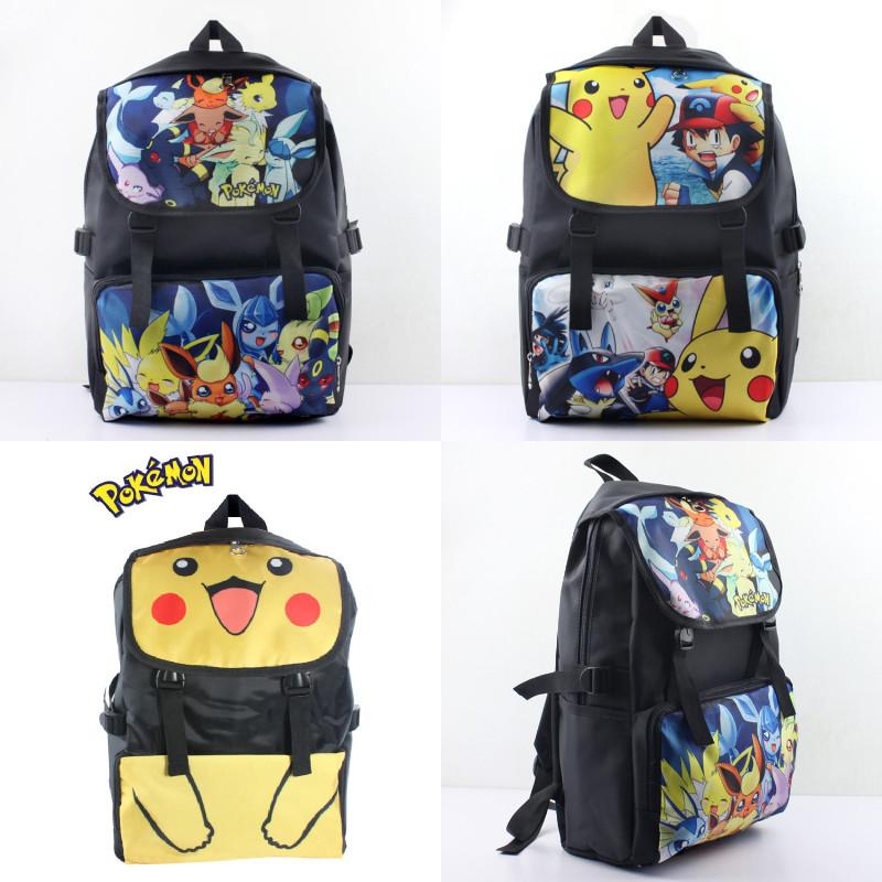 Pokmon Children Pikachu School Backpack Oxford Fabric Elementary Bag Students