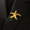 European & American Stainless Steel Luxury Brooch - Non-fading, Niche Design, Anti-exposure, Elegant Lapel Pin.
