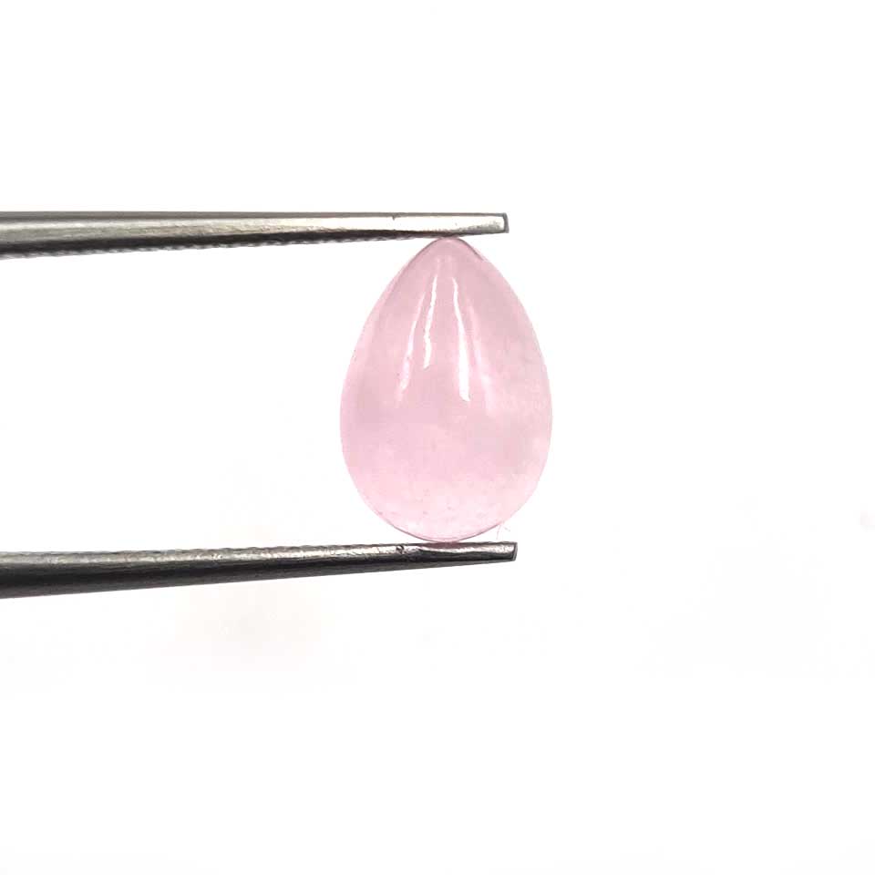 Dyed Pink Jade Pear Cabochon Loose Gemstone Lot 1 Pcs 7*10 MM 2 CT For Jewelry Making