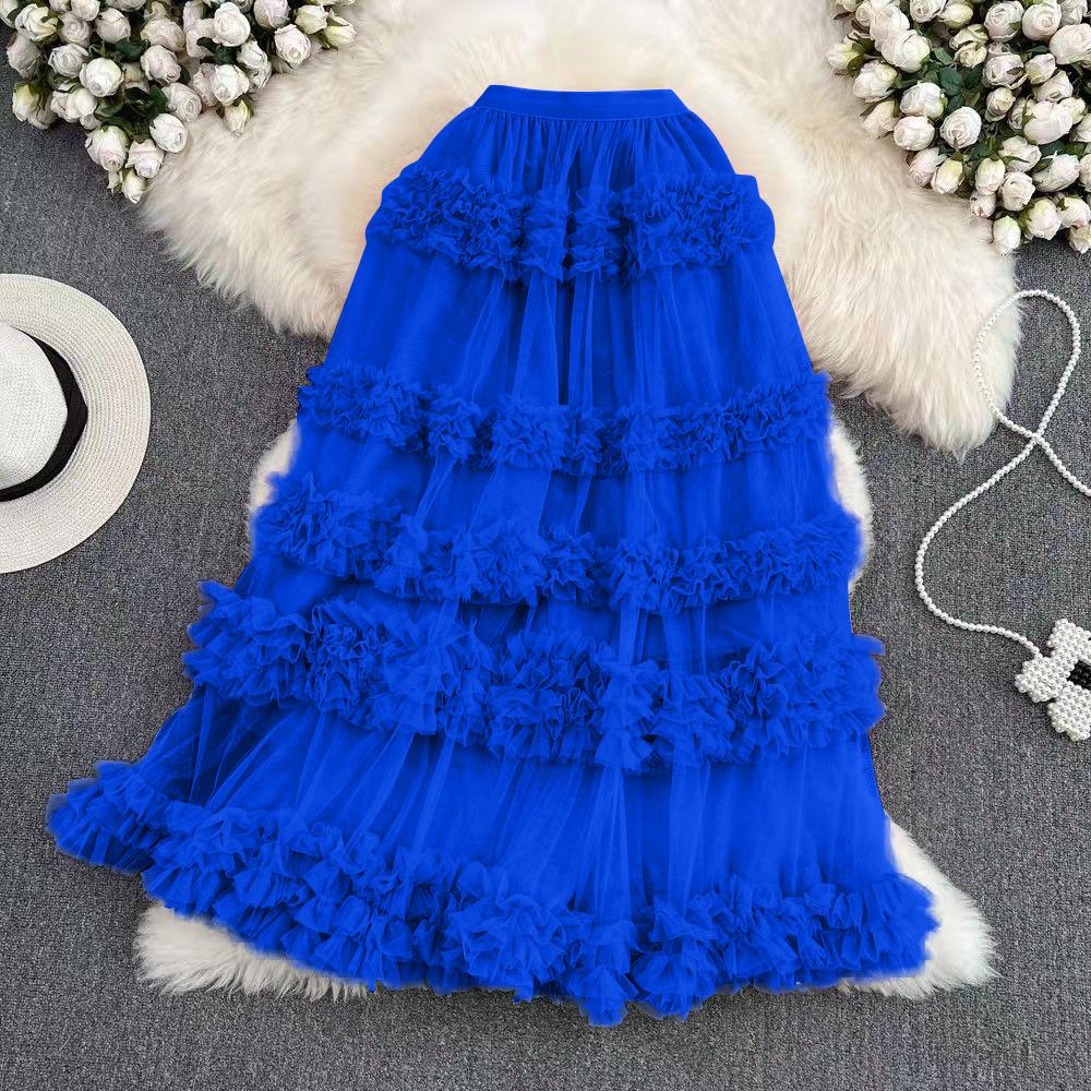Women's Mesh Skirt, Irregular Skirt, Minimalist Skirt