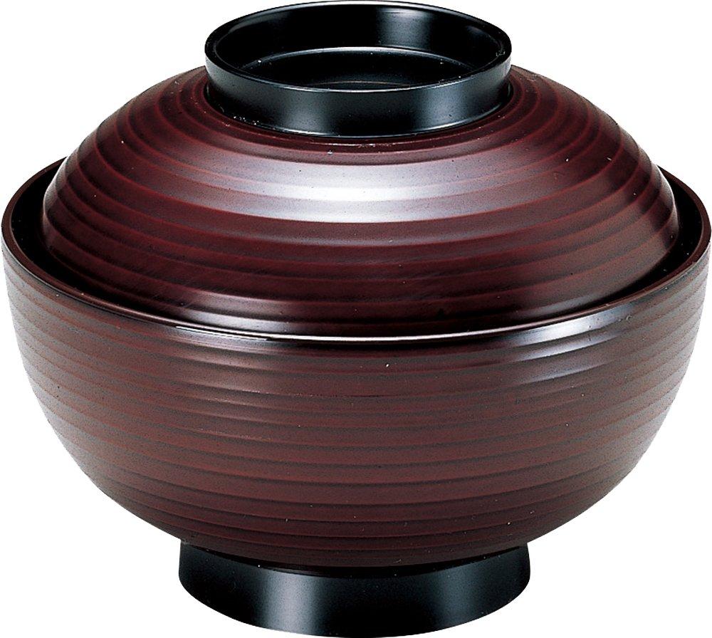 

Fukui Craft Made in Zoni Heat Black Rim Bowl, Japan, Ranbiki, Bowl, Resistant, 4.5 inches, Tamuke,