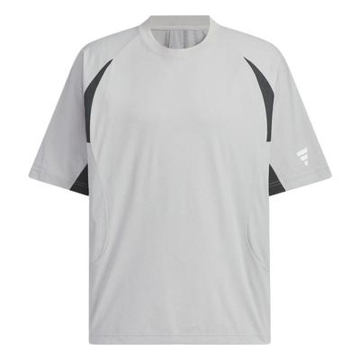 Foslongsleeve Soft Comfortable Logo Simple Versatile Short Sleeve T-Shirt Men T-Shirts Light-Gray KB4620