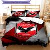 Ahly Football Club Printed Pattern Duvet Cover Set – Includes 1 Duvet Cover and 2 Matching Pillowcases Bedroom Decor Christmas Gifts