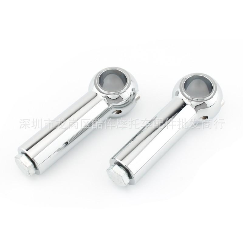 Harley-Davidson Handlebar Riser Spacer 4 Inch Tall 25mm Stem Extension Black Or Chrome Finish