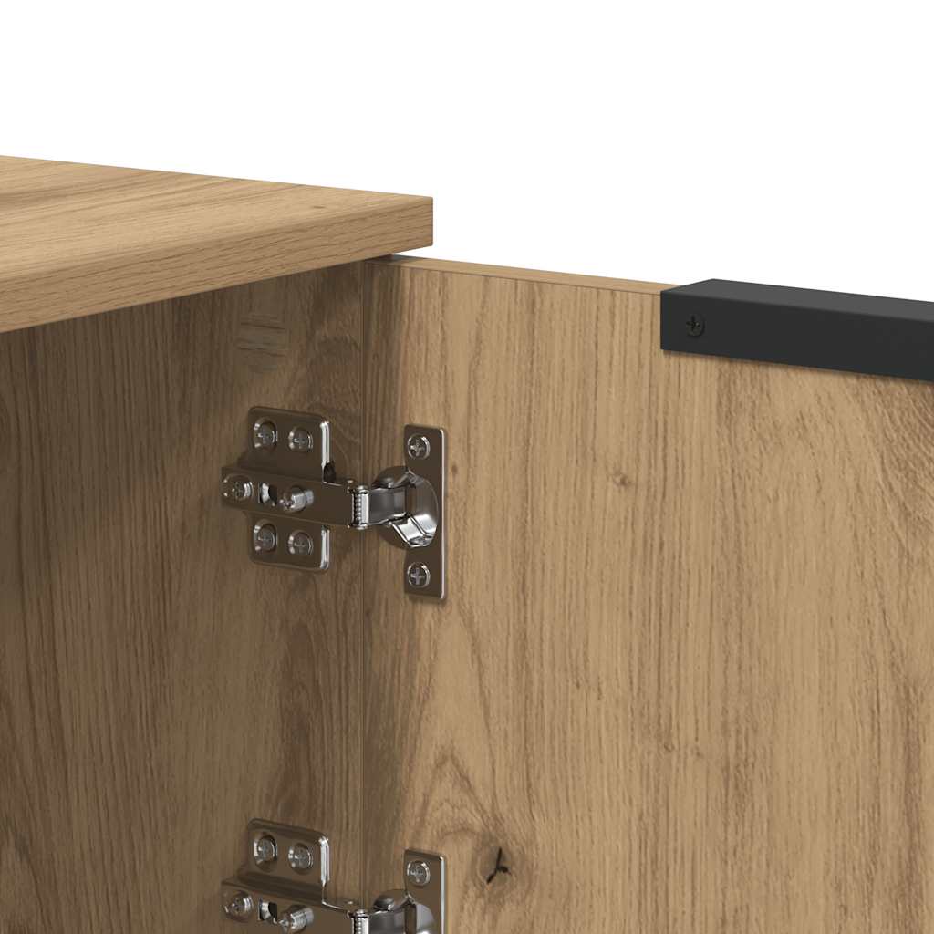 TV Cabinet in Artisan Oak Finish 102 x 35 x 36.5 cm Particleboard