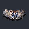 Butterfly Deep Blue Cubic Hairpin Long Hair Hairpin Fashion Student