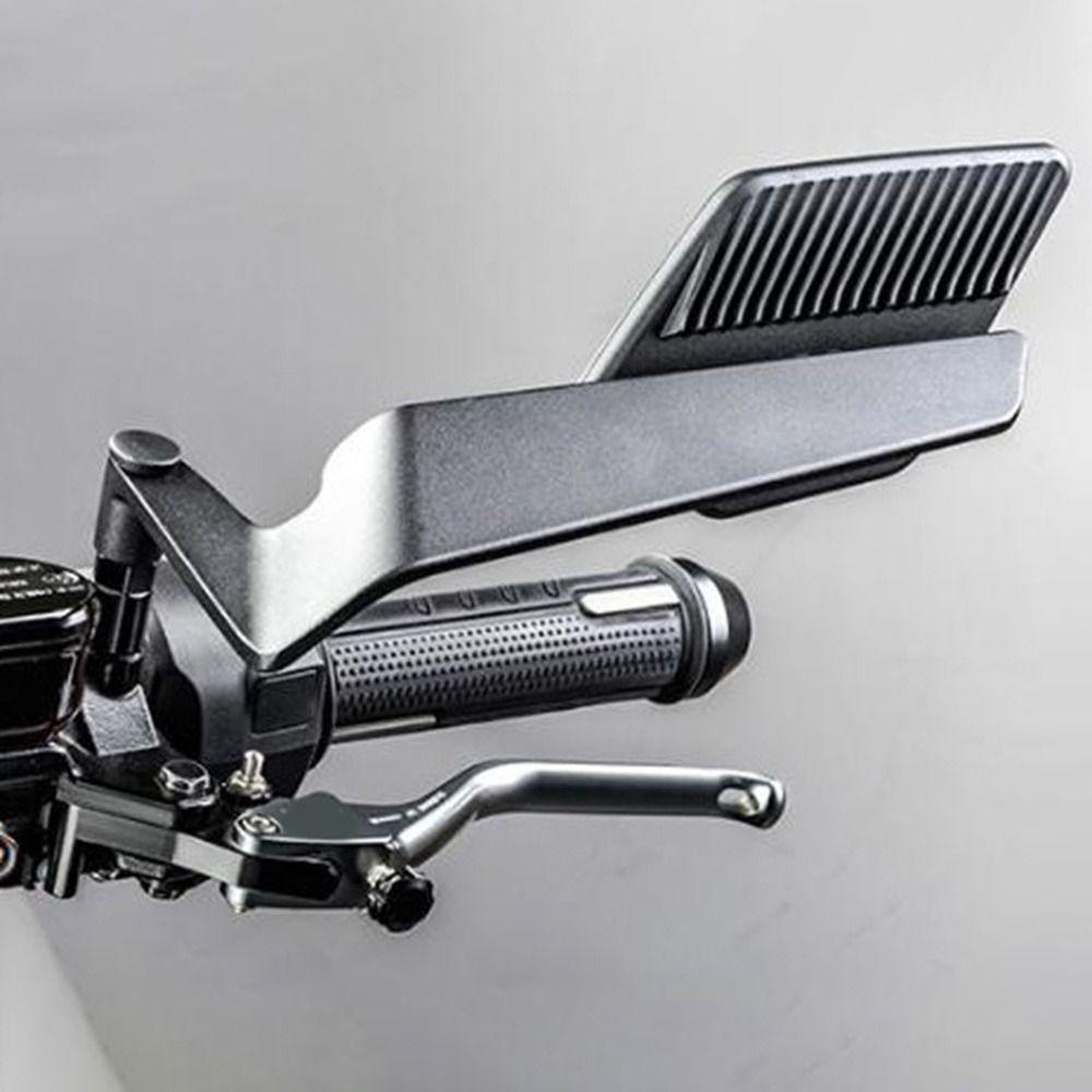 Reversible Stealth Winglets Mirror Aluminum Zinc Zinc Alloy Rearview Mirror  Motorcycle Modification