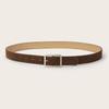 Trendy Pin Buckle Suede Leather Belt Casual Luxury Design Business Waist Belt Retro Waistband For Women