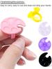 2pcs/5pcs Mini Nail Art Palette Ring, Oval Finger Mixing Palette For Nail Painting Pigment, Lightweight Nail Art