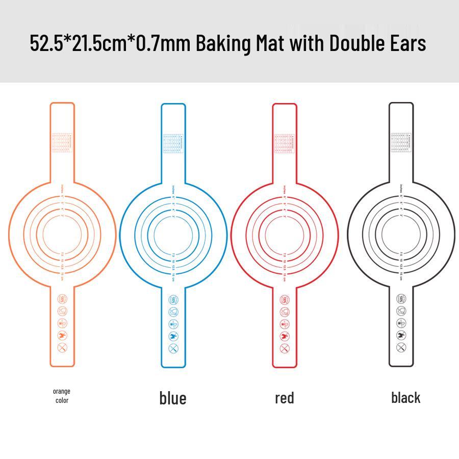 Silicone Baking & Kneading Mat - Heat-Resistant, Food-Grade, Large Cutting Board for Pizza & Macarons