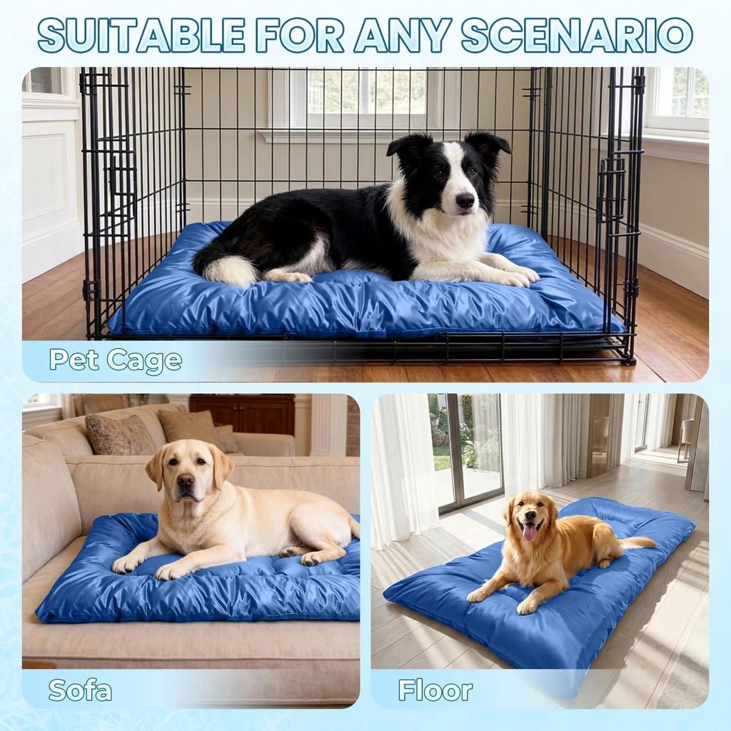 Dog Bed with Breathable Fabric Pet Pad for Hot Summer Days