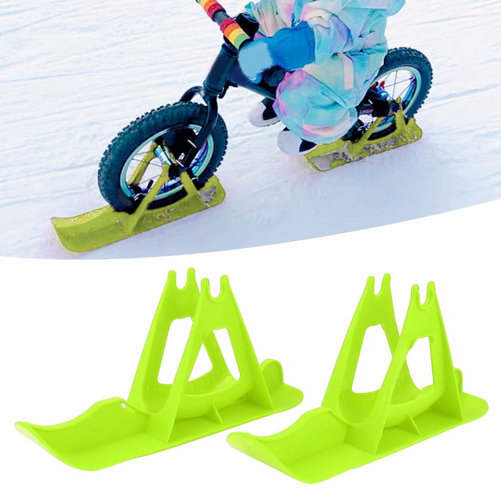 2pcs Easy Snowboard Sledge Orange Balance Bike Snow Ski Set Adjustable Balanced Car Skis Winter Fun