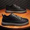 High-quality Leather Casual Fashion Luxury Brand Men's Breathable Flat Shoes With Lace Oxford Comfortable Outdoor Running Shoes