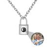Custom Photo Necklace Projection Necklace with Picture I Love You 100 Languages Personalized Necklace Jewelry Gifts for Women