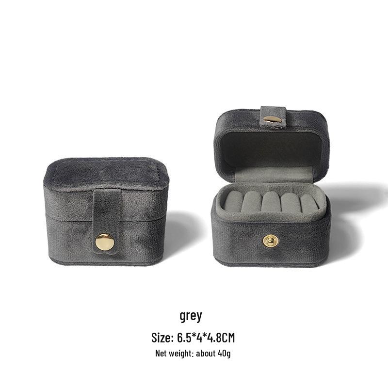 Compact Mini Ring & Earring Jewelry Storage Box