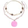 Bohemian natural gravel necklace simple fashion sea shell pendant jewelry necklace women