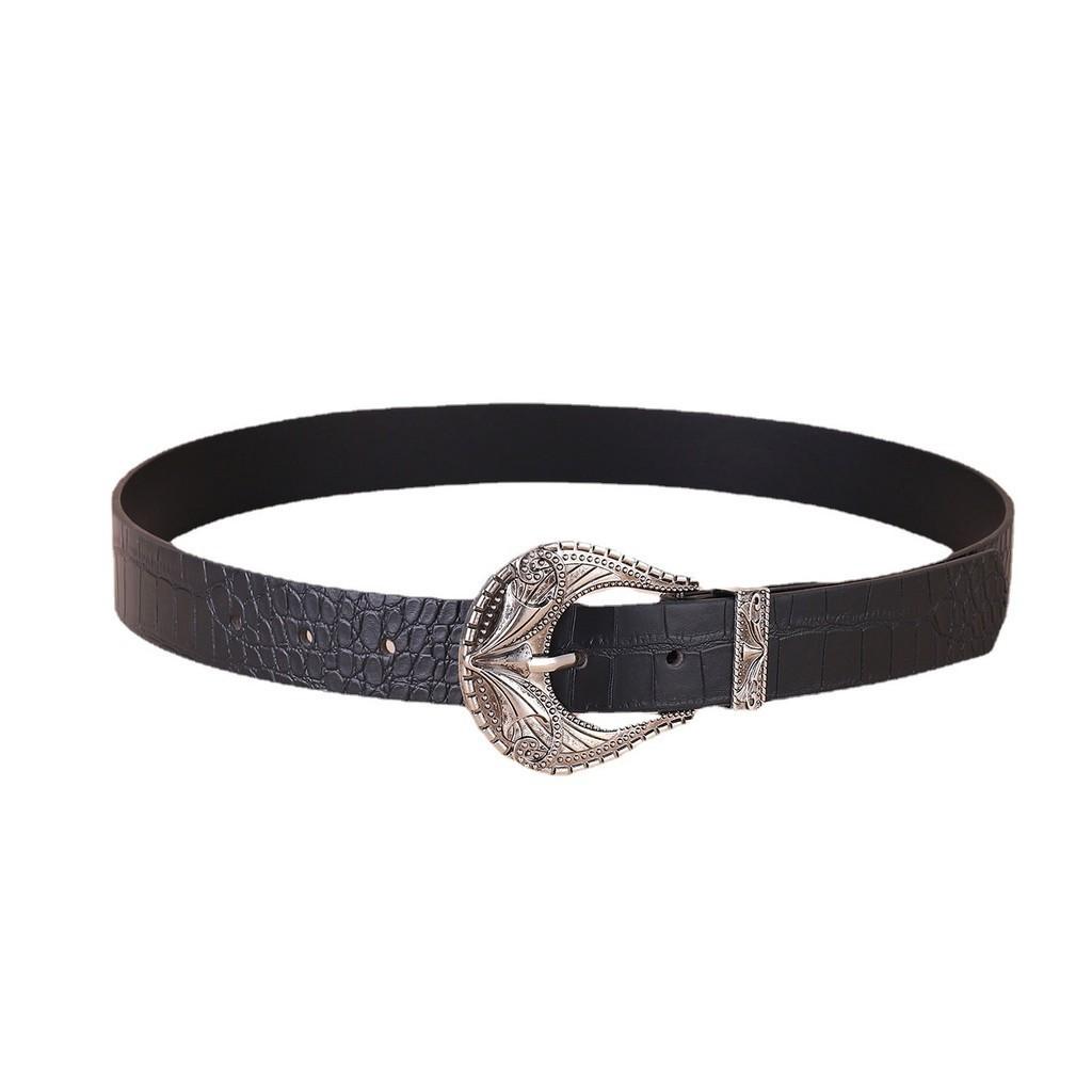 Simple Highquality Carved Mens Fashion Belt Stylish Leather Belt Belt Versatile