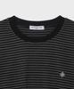 SLOW RECORD HOUSE Striped Long Sleeve_Black