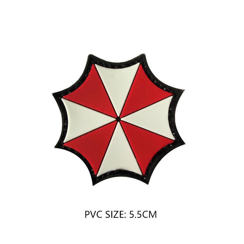 "Morale Umbrella PVC 3D Military Tactical Velcro Patch with Embroidery"