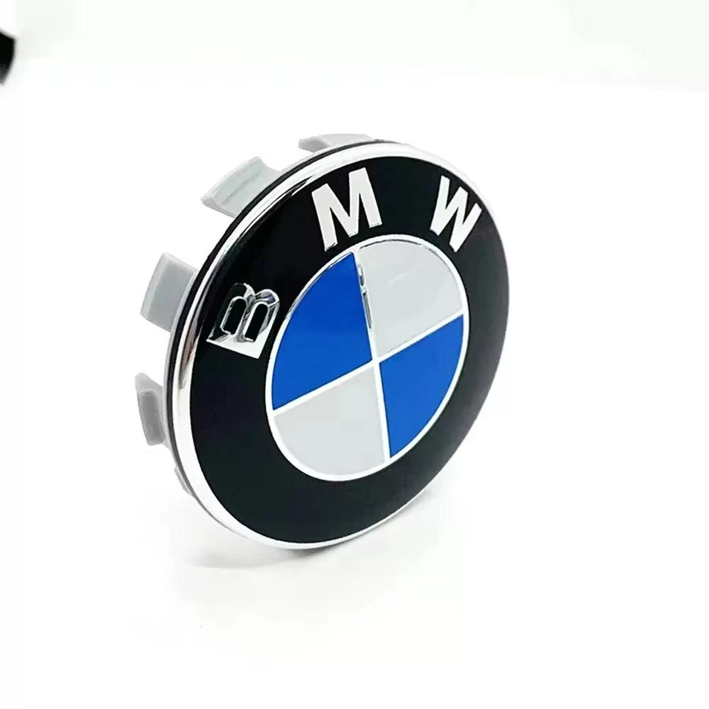 AAAXD1 56mm/68mm 4-piece BMW wheel hub center cover protective cap badge modification, suitable for BMW X5 X3 E39 F25 E60 F15 F35 F18