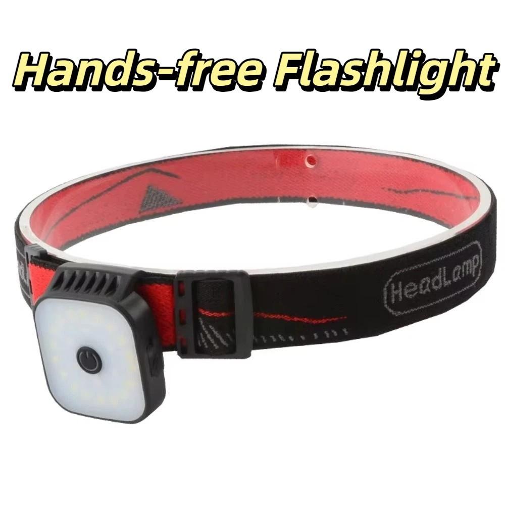 Mini Portable Headlights Alternating Traffic Rechargeable Flashlight  Night Use
