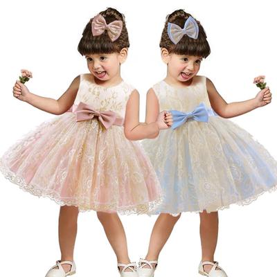 Abito Principessa in Pizzo Primavera 2026 - Outfit Color Block Gonfio per Performance per Bambini