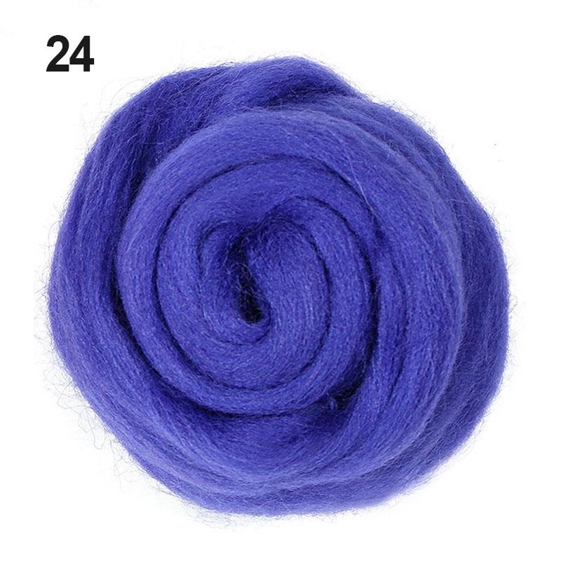 38 Colors Felt Craft Felting Wool Fiber Felt Fabric Felting Pack DIY Handmade Toys 5g/10g/20g/50g