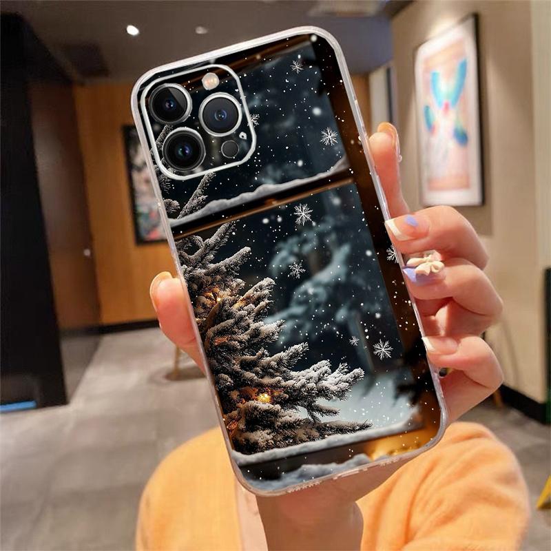 Christmas Tree Ball Phone Case Carcasa Funda For iPhone 17 Pro Max Air 16 15 14 13 Pro Max 15 16 Pro 15Plus 16E Case