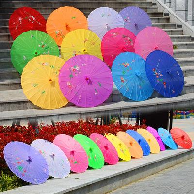 Silk Oiled Paper Umbrella: Ancient Jiangnan Style, Various Sizes, Perfect for Décor and Dance