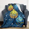1pc Festive Atmosphere Style Blanket, Lightweight Flannel Throw Blanket for Sofa, Bed, Travel, Camping, Living Room, Office, Couch, Chair, and Bed