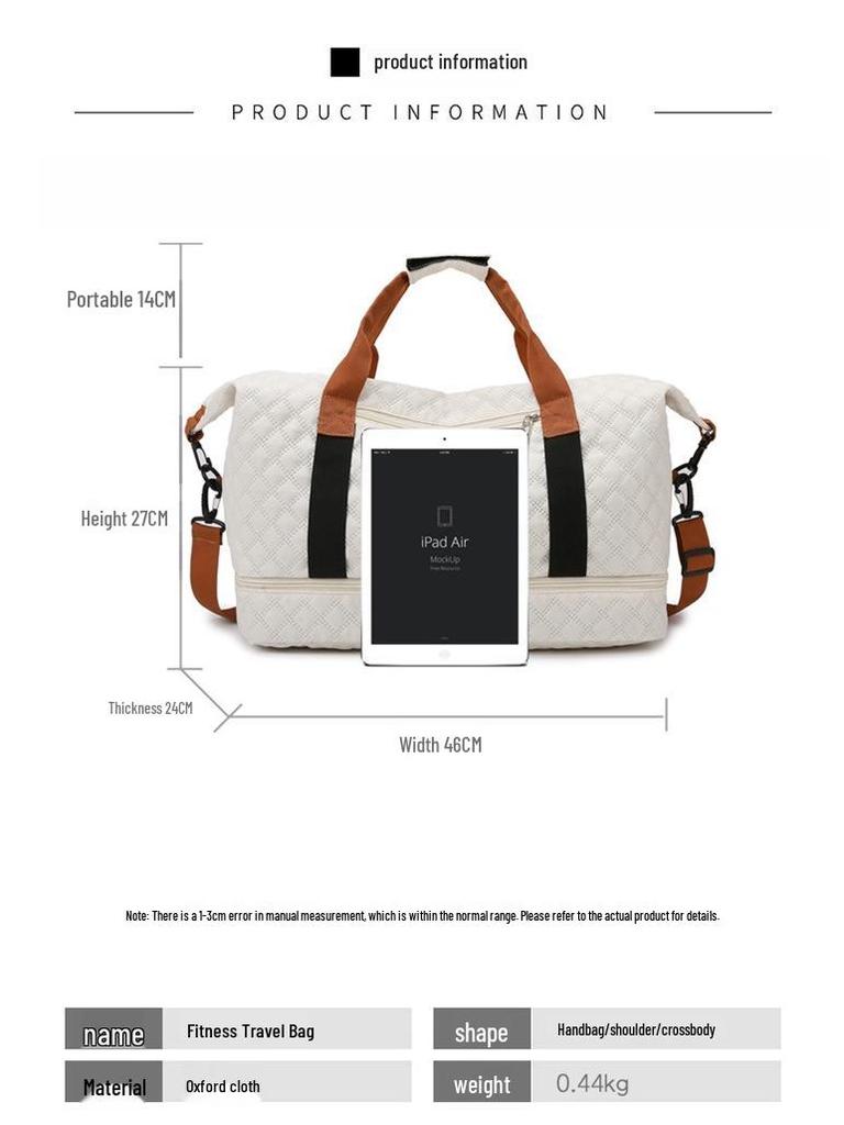 Women's Large Capacity Travel Sports Bag - Carry-on, Handbag, Shoulder Bag for Business Trips