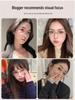 FAK Pure Titanium Semi-Rimless Cat-Eye Eyeglass Frame 55 - Old Money Style, High Intellectual Gold Wire Design 98713