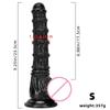 Layered Black Horse Dildo: XL Self-Pleasurer & Anal Expander for Men and Women